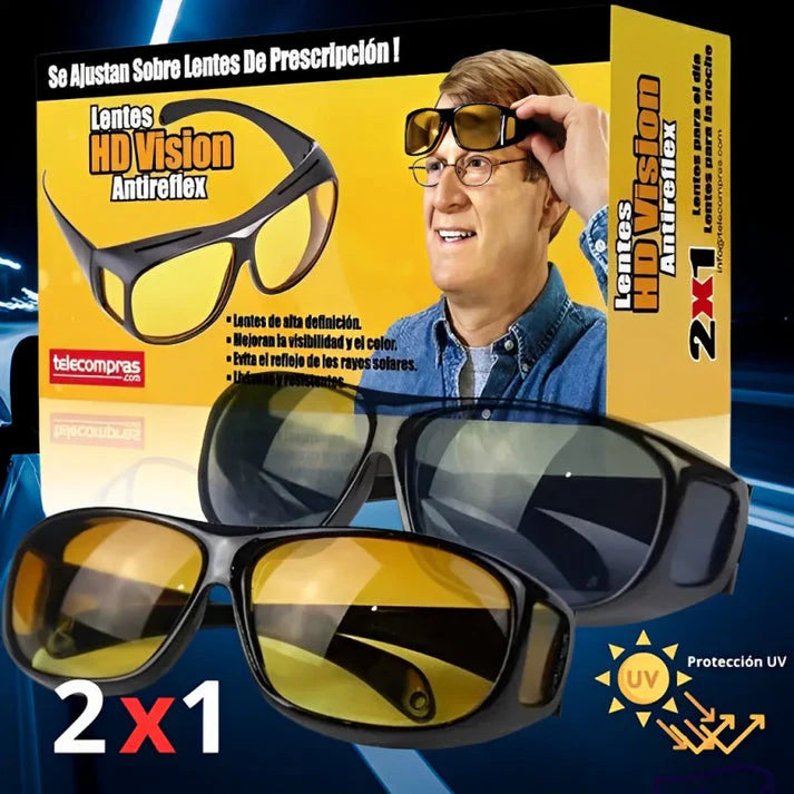 2X1 GAFAS CONDUCCIÓN DE NOCHE Y DE DIA VISION HD